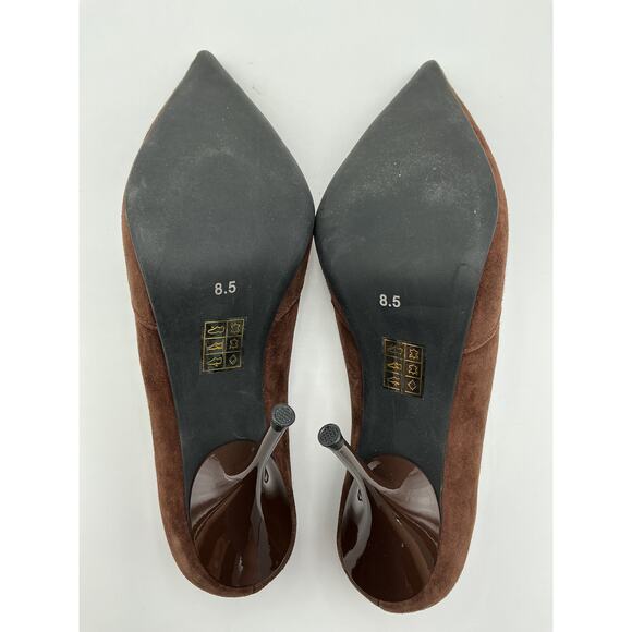 Jeffrey Campbell 'Convince' Brown Suede Pumps Size 8.5 - Picture 6 of 6